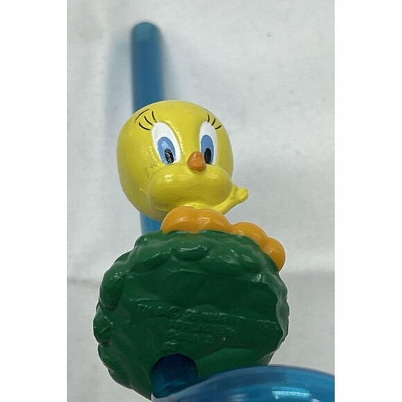 VINTAGE APPLAUSE TWEETY BIRD SLIP SIPPER STRAW LOONEY TUNES 1990’s - Picture 2 of 7